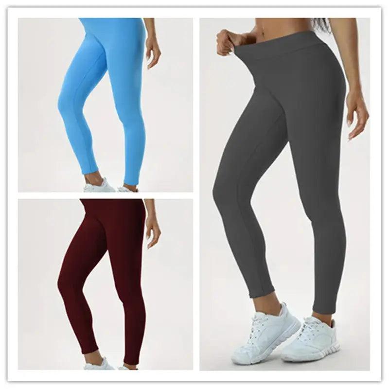 High Waist Women's Yoga Pants - Stylish and Comfortable Fitness Tights - Trendy Mix