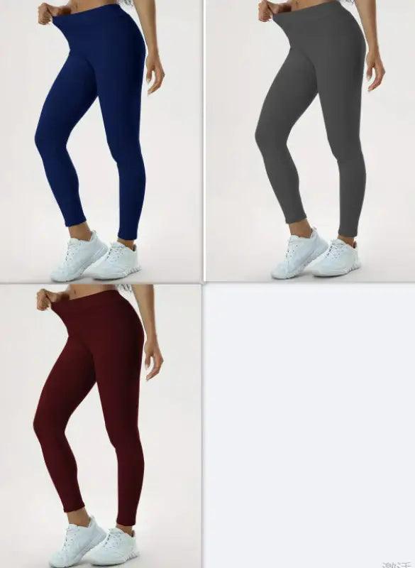 High Waist Women's Yoga Pants - Stylish and Comfortable Fitness Tights - Trendy Mix