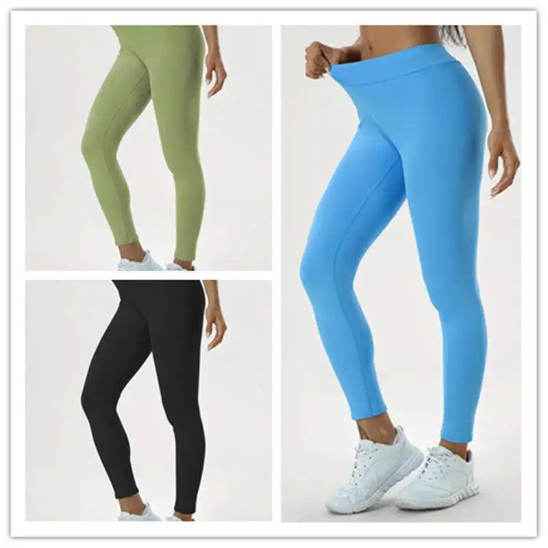 High Waist Women's Yoga Pants - Stylish and Comfortable Fitness Tights - Trendy Mix