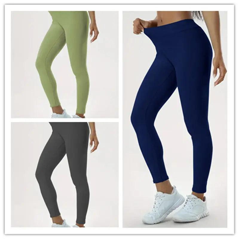 High Waist Women's Yoga Pants - Stylish and Comfortable Fitness Tights - Trendy Mix