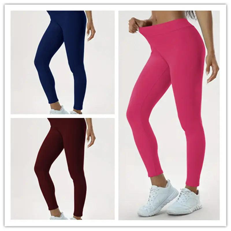 High Waist Women's Yoga Pants - Stylish and Comfortable Fitness Tights - Trendy Mix