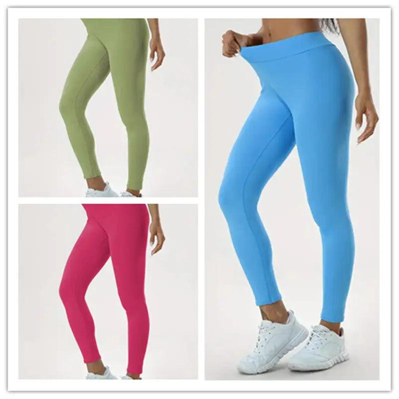 High Waist Women's Yoga Pants - Stylish and Comfortable Fitness Tights - Trendy Mix